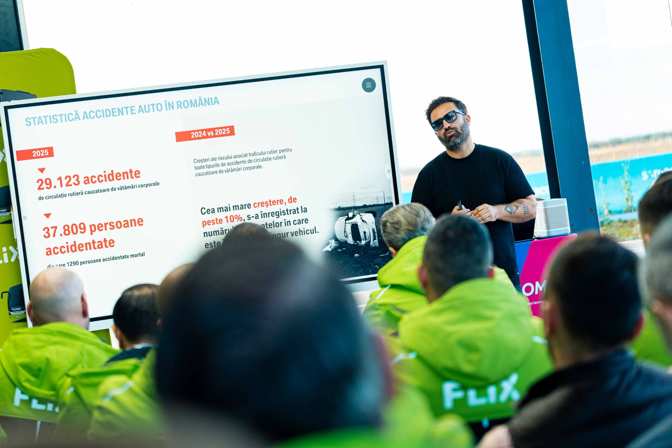 Silviu-Toma FlixBus Drivers Academy, organizată în premieră în România. 30 de șoferi de autocar au participat la cursuri de conducere defensivă